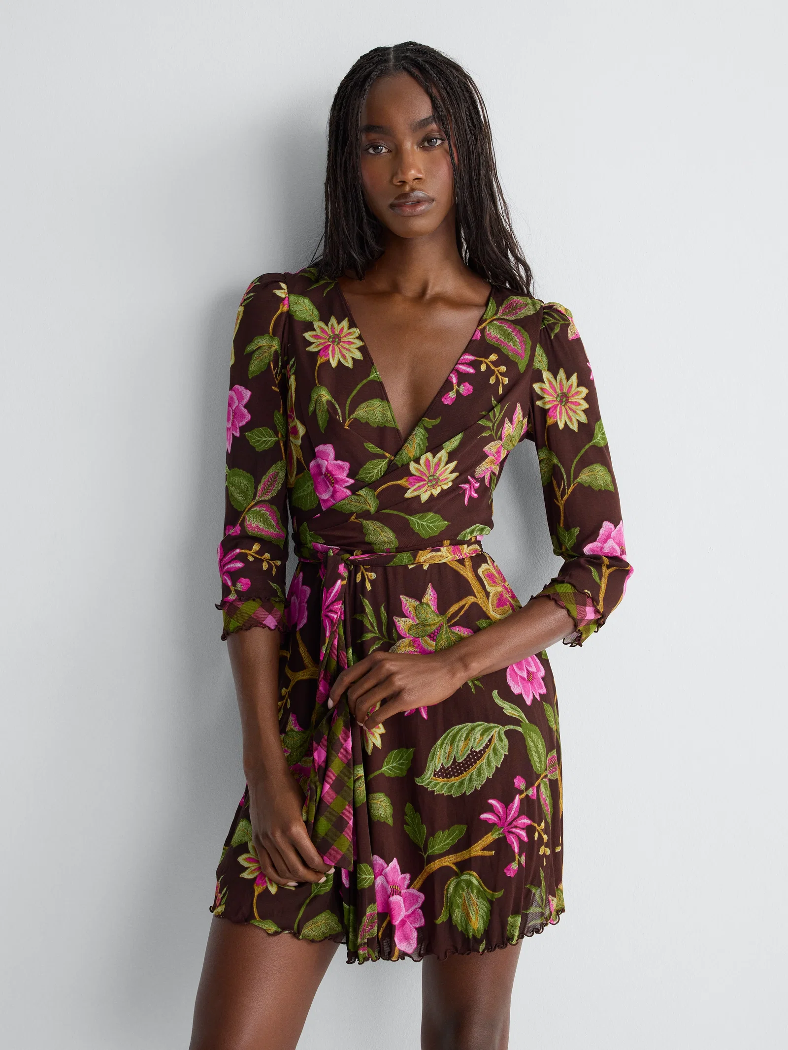 Image of Maria Reversible Wrap Dress