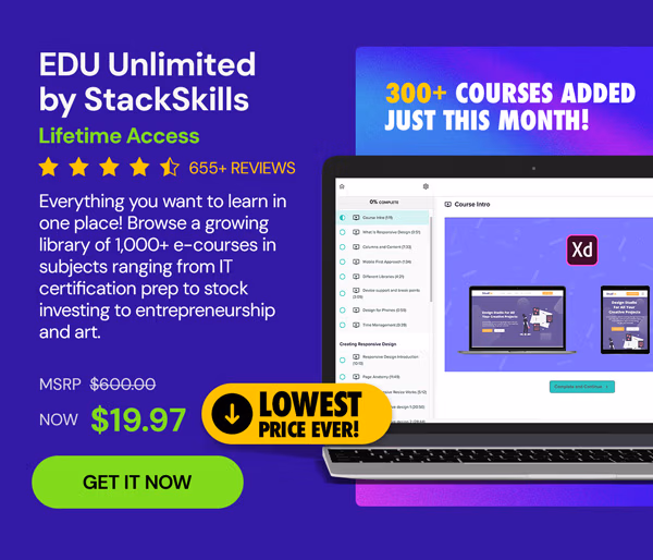 EDU Unlimited by StackSkills: Lifetime Access