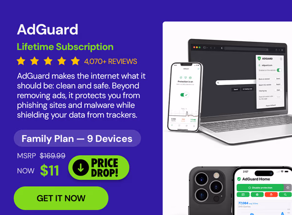 AdGuard Family Plan: Lifetime Subscription