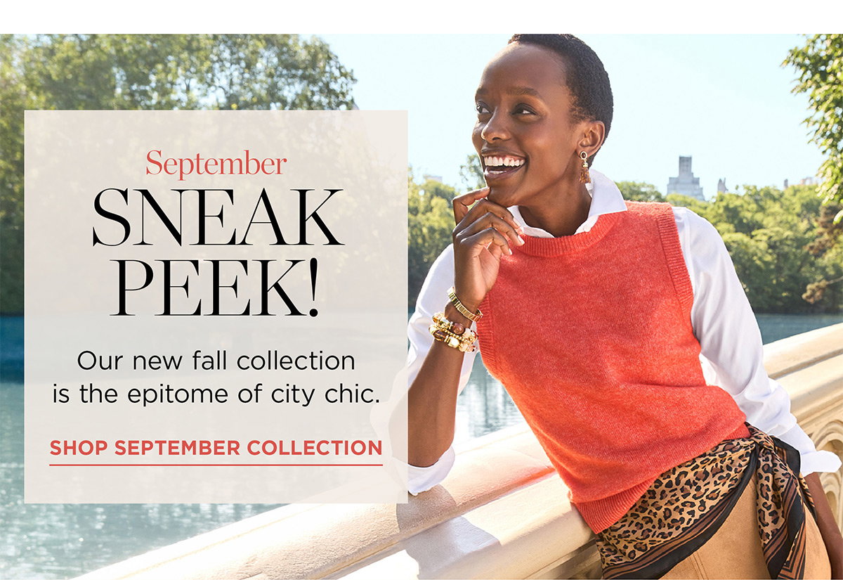 September Sneak Peak! Our new fall collection is the epitome of city chic | Shop September Collection