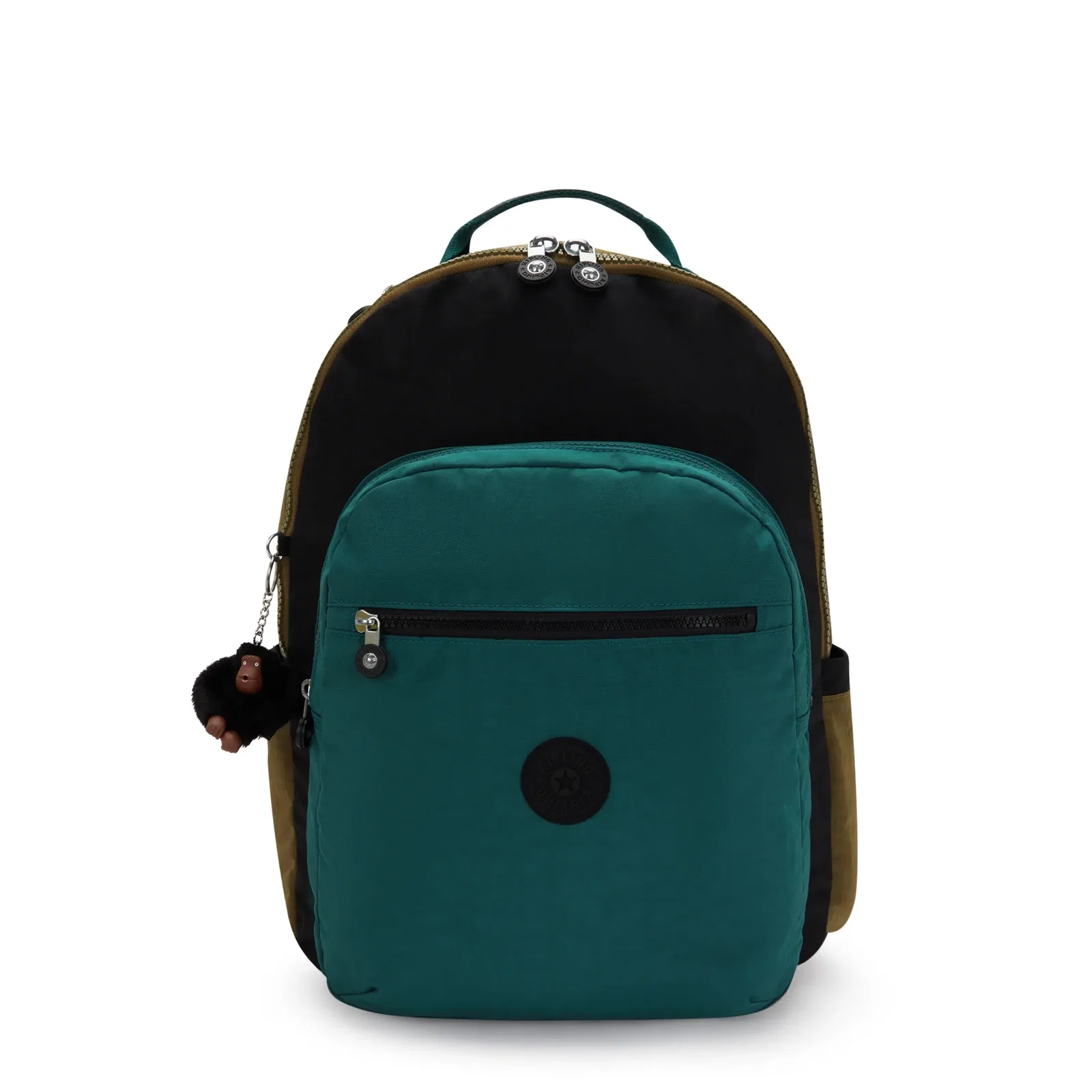 Seoul Extra Large 17" Laptop Backpack-Black Khaki Print