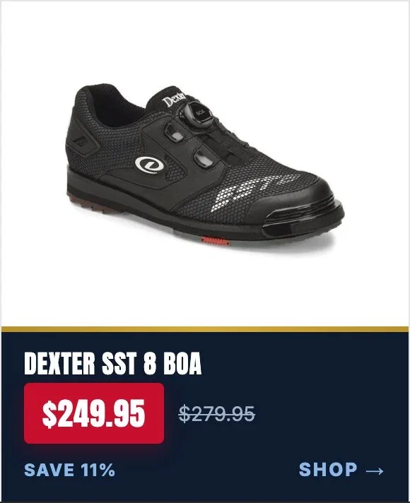 Dexter SST 8 Power Frame Black BOA Men's Bowling Shoes