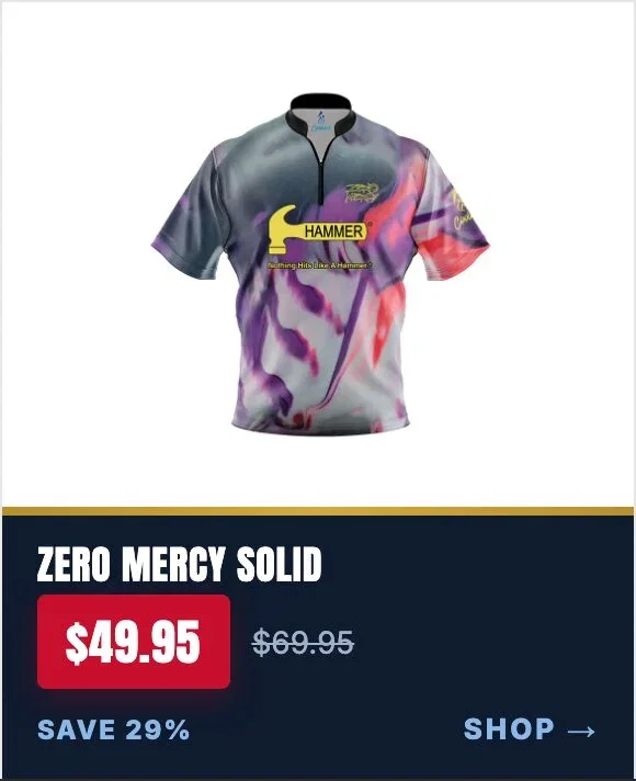 Hammer Zero Mercy Solid Fast Track CoolWick Bowling Jersey