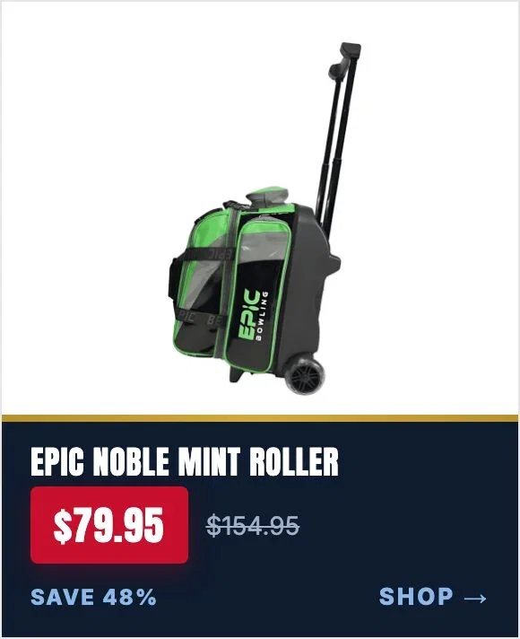 Epic Noble Mint Green 2 Ball Double Roller Bowling Bag