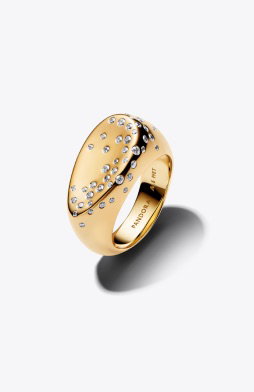 Organically Shaped Stone-Set Statement Ring