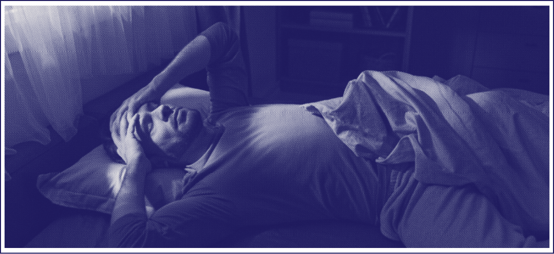 Person unable to sleep