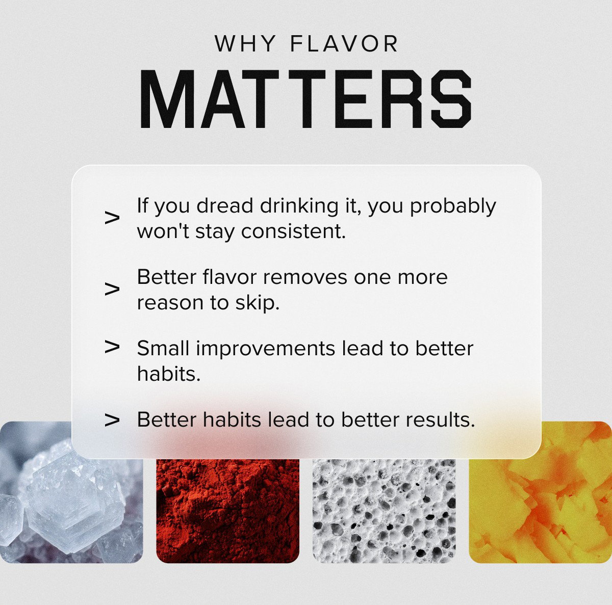 WHY FLAVOR MATTERS