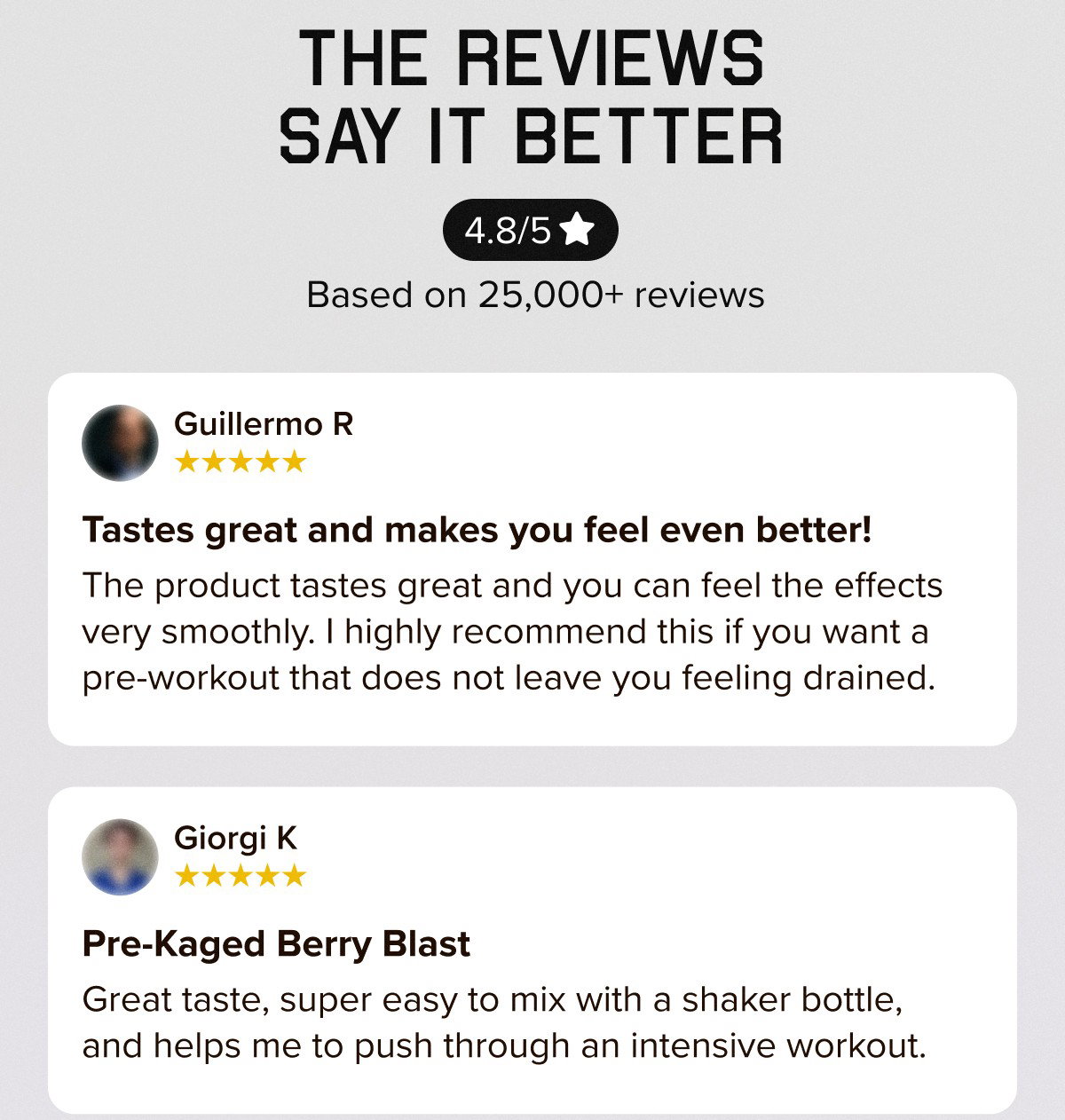 THE REVIEWS SAY IT BETTER