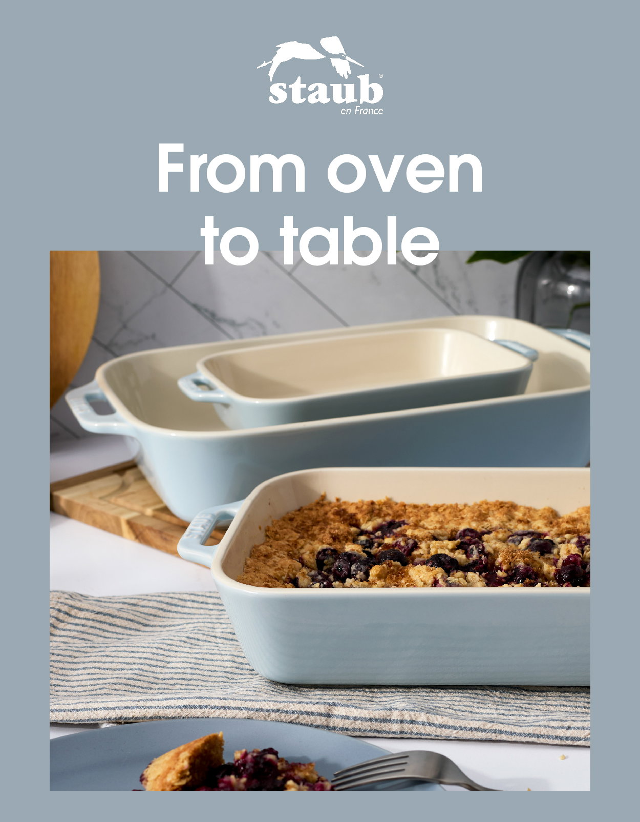 STAUB Stoneware—from oven to table.