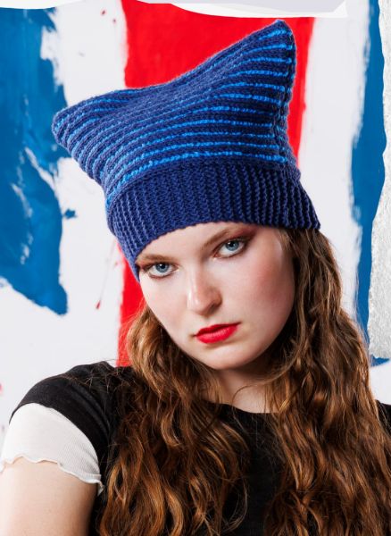 Free Point Taken Knit Hat Pattern