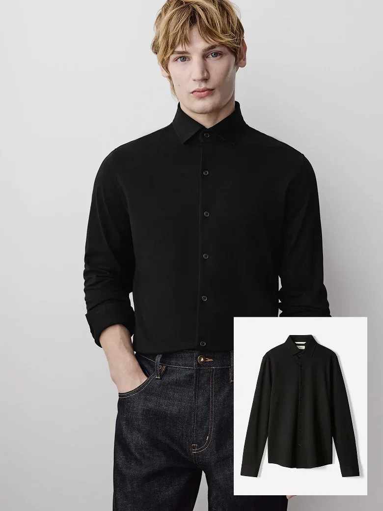 PIQUÉ-KNIT SHIRT