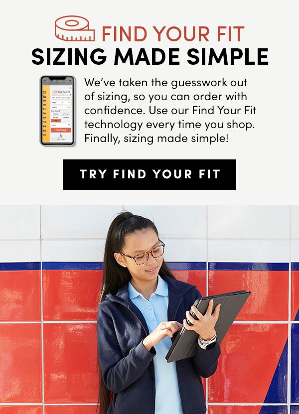 Need help finding your size? We can help