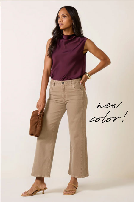 SHOP Meg Wide Leg Jean in a new color!