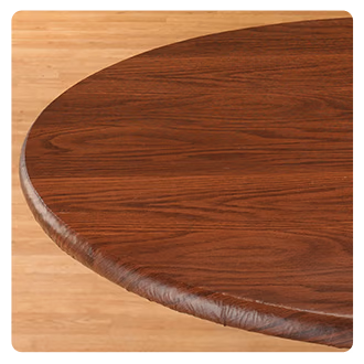 Wood Grain Vinyl Elasticized Table Cover