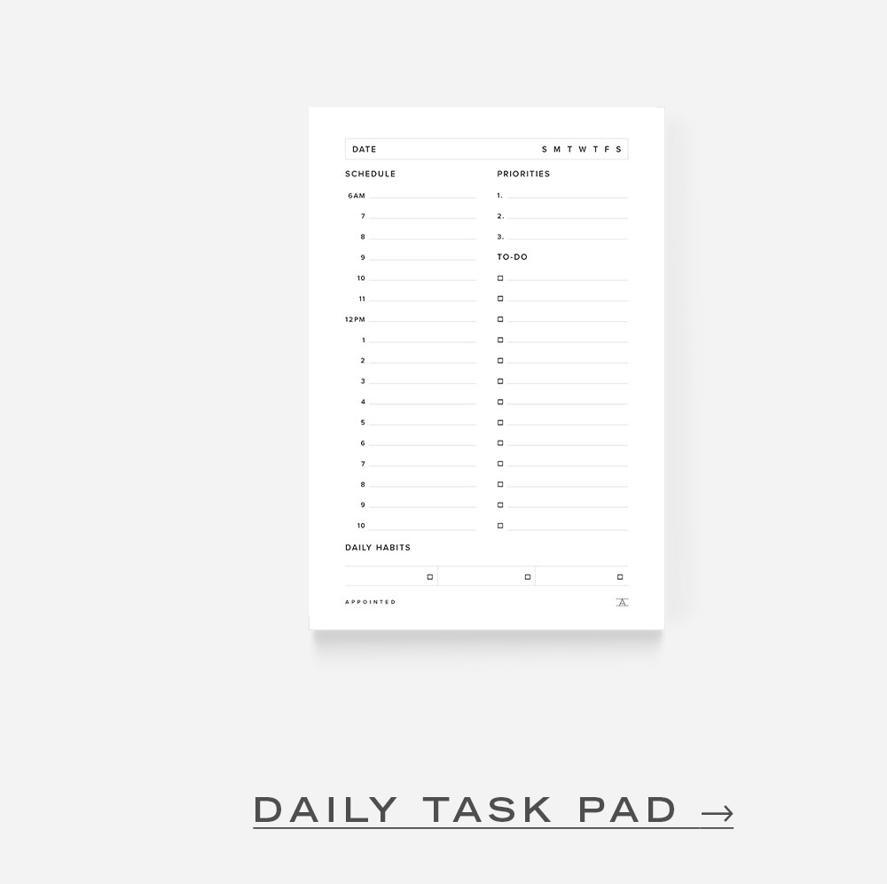 Daily Task Pad