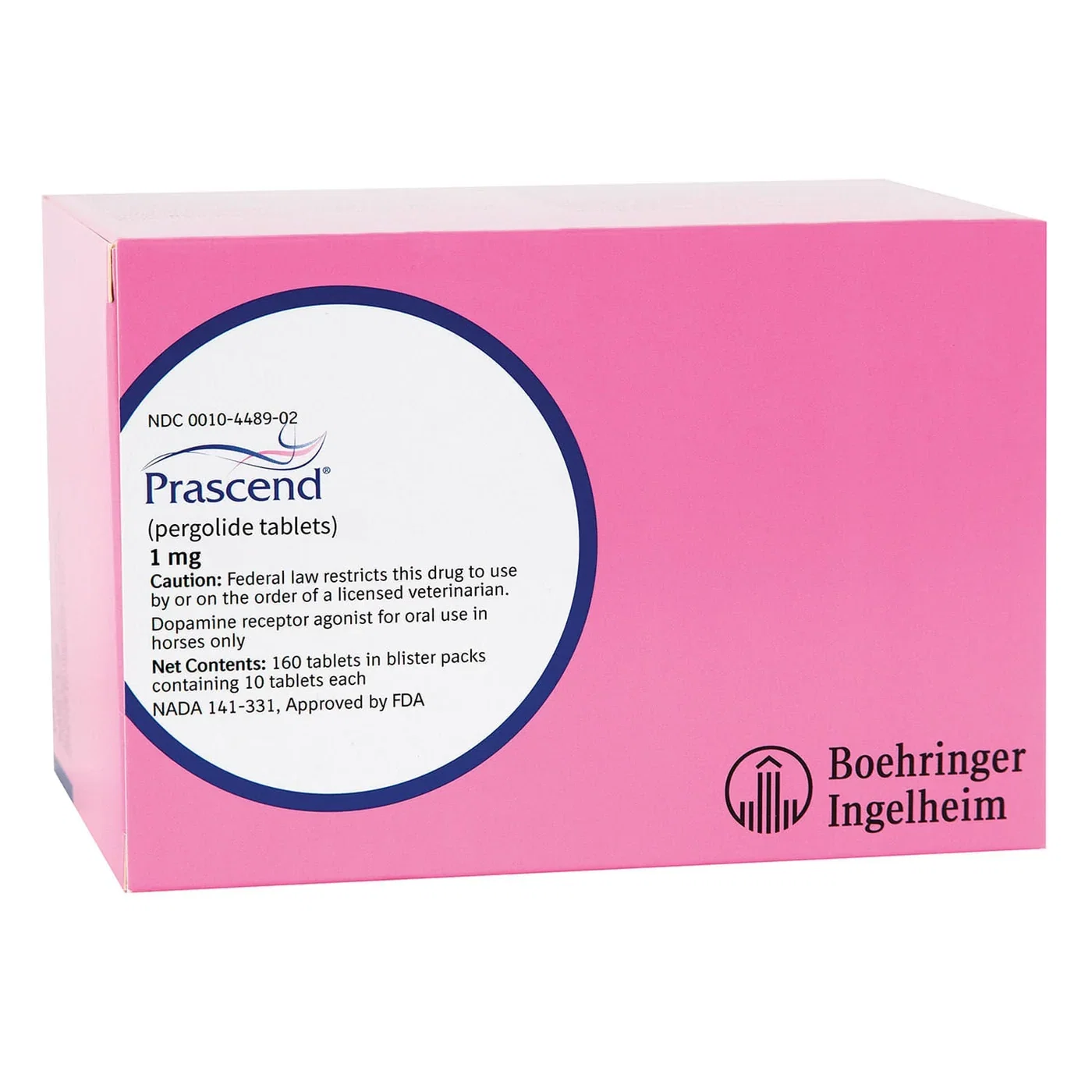 Rx Prascend (pergolide tablets) for Horses, 1 mg