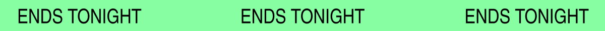 ends tonight