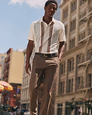 Striped Classic Fit Luxe Pique Polo