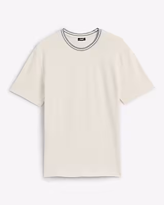 Tipped Classic Fit Luxe Pique Crew Neck T-Shirt