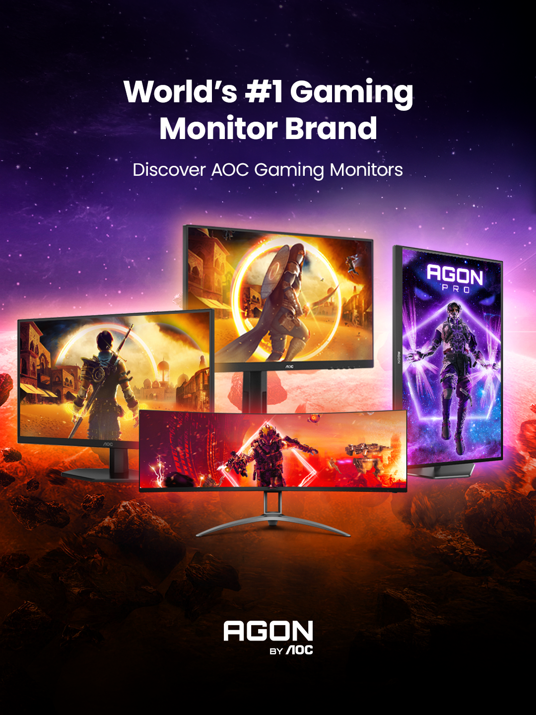 AOC Gaming Monitors at Box.co.uk