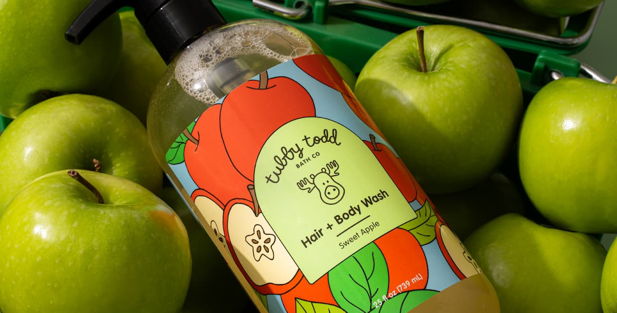 sweet apple hair + body wash