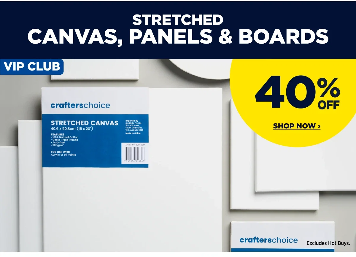 stretched canvas panels & boards