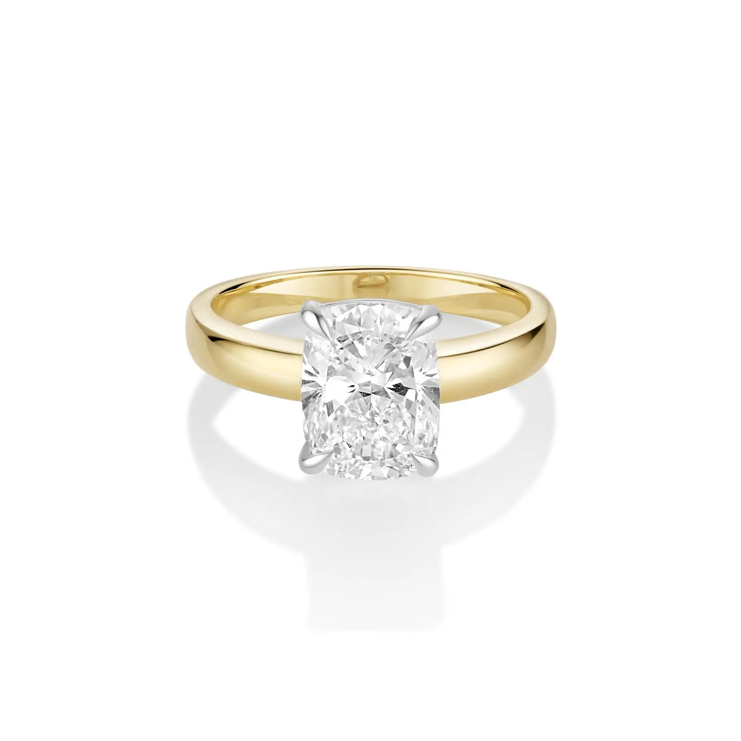 Image of 2.55ct Lab-Created Cushion Diamond Peyton Ring