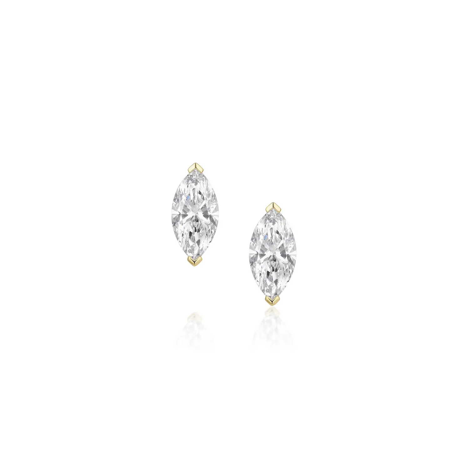 Image of 3.06tcw Lab-Created Diamond Marquise Studs