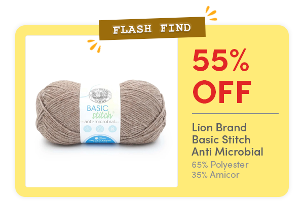 FLASH FIND: 55% Off Lion Brand Basic Stitch Anit Microbial