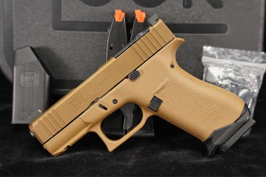 Glock 43X Optics-Ready G43X Slimline 9mm 3.41 FDE +3 Mags & Orig Case