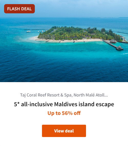 5* all-inclusive Maldives island escape