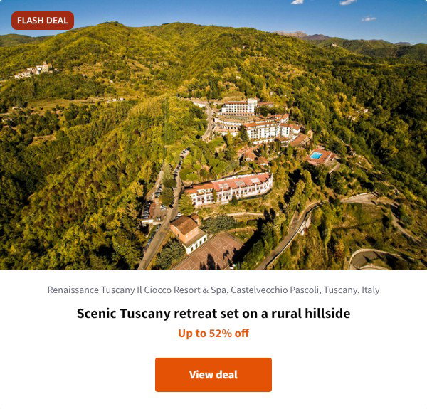 Scenic Tuscany retreat set on a rural hillside