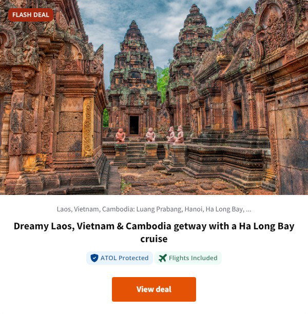 Dreamy Laos, Vietnam & Cambodia getway with a Ha Long Bay cruise
