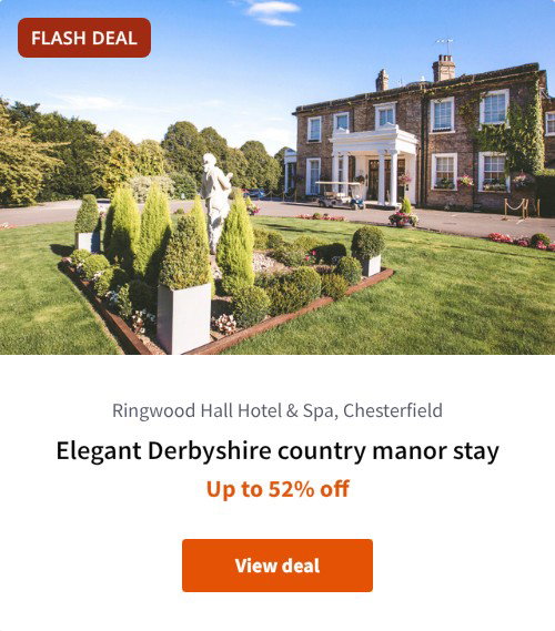 Elegant Derbyshire country manor stay