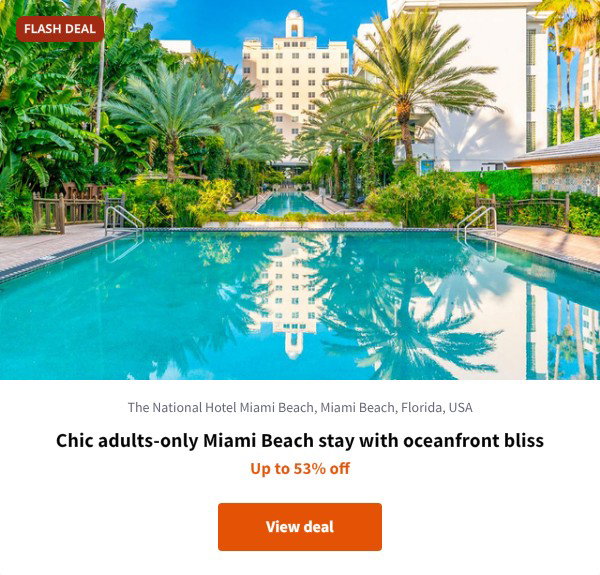 Chic adults-only Miami Beach stay with oceanfront bliss