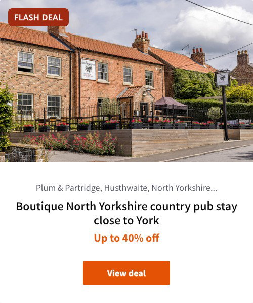Boutique North Yorkshire country pub stay close to York