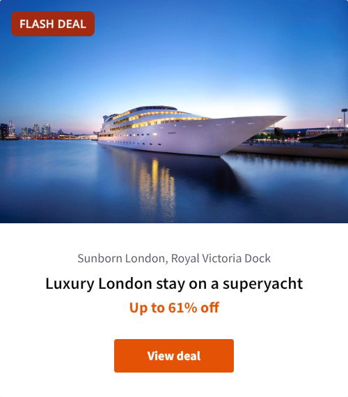 Luxury London stay on a superyacht