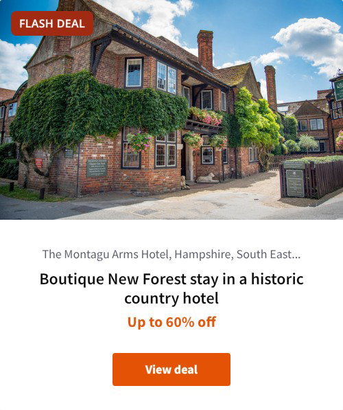Boutique New Forest stay in a historic country hotel
