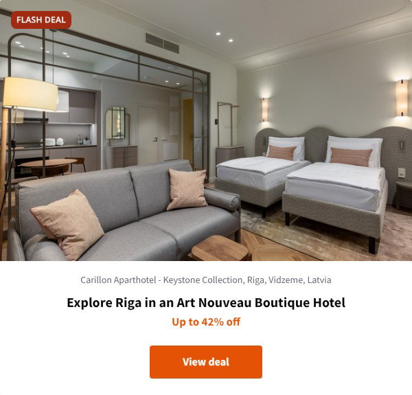 Explore Riga in an Art Nouveau Boutique Hotel