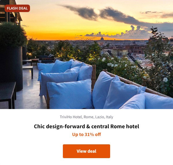 Chic design-forward & central Rome hotel