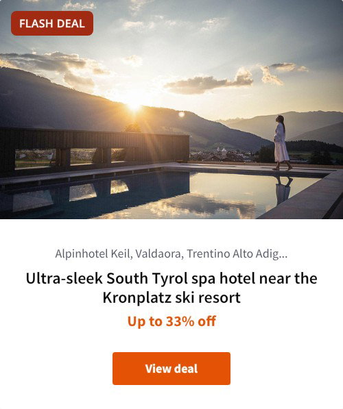 Ultra-sleek South Tyrol spa hotel near the Kronplatz ski resort