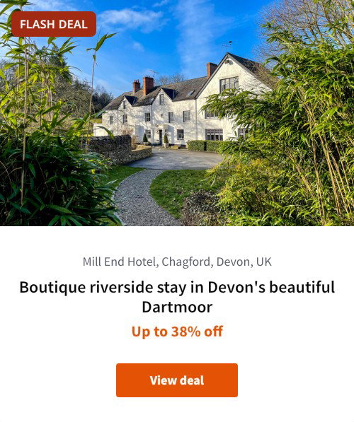 Boutique riverside stay in Devon's beautiful Dartmoor
