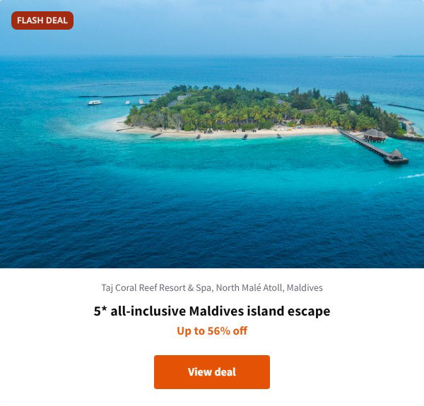5* all-inclusive Maldives island escape