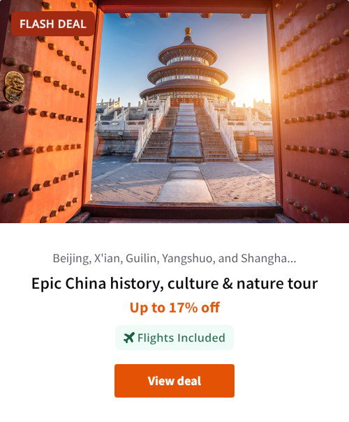 Epic China history, culture &amp; nature tour