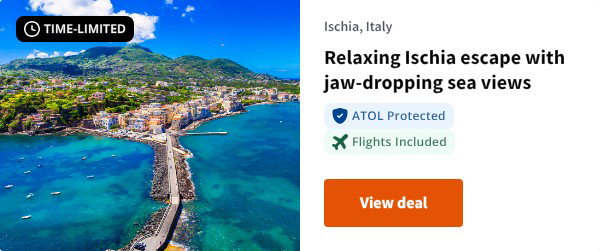 Relaxing Ischia escape with jaw-dropping sea views