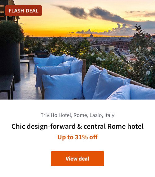 Chic design-forward &amp; central Rome hotel