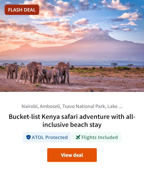 Bucket-list Kenya safari adventure with all-inclusive beach stay