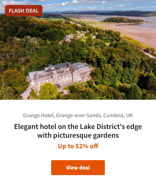 Elegant hotel on the Lake District's edge with picturesque gardens