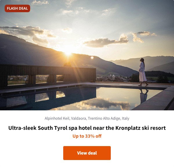Ultra-sleek South Tyrol spa hotel near the Kronplatz ski resort
