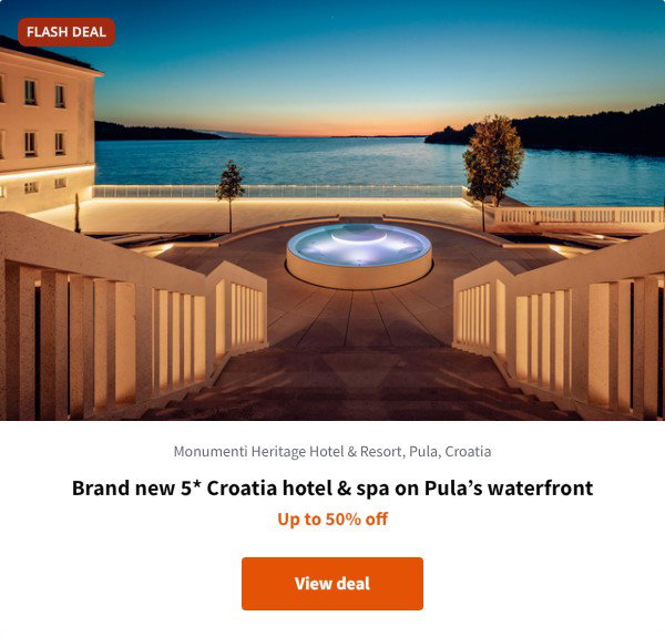 Brand new 5* Croatia hotel & spa on Pula%27s waterfront